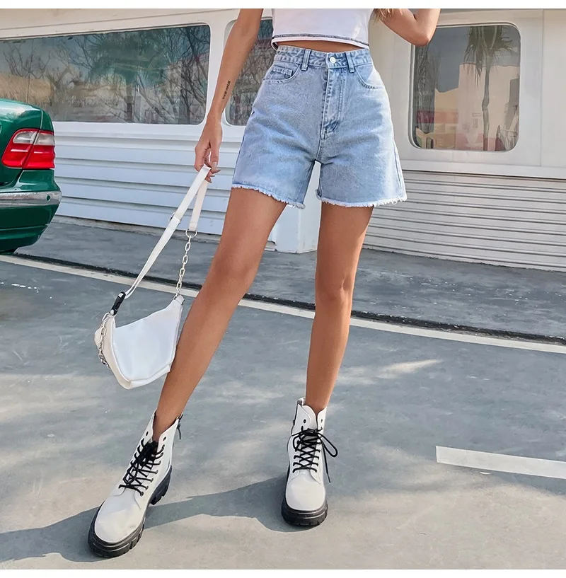 Women's Denim Shorts Summer High Waist Casual - Uniqwear