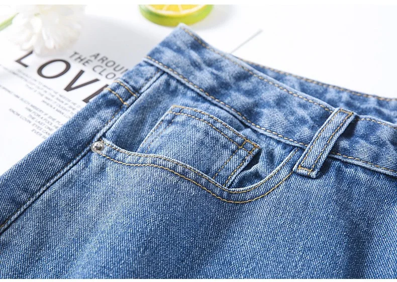 High Waisted Jeans Shorts Women - Uniqwear