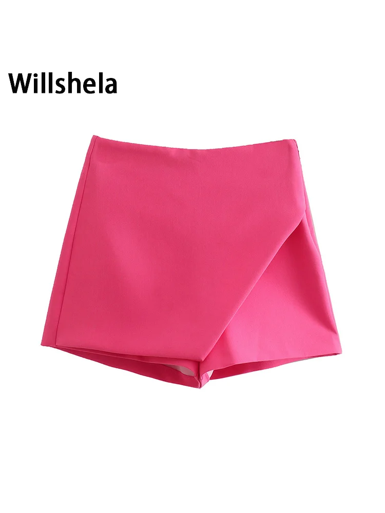 Women Fashion Asymmetrical Shorts Skirts - Uniqwear