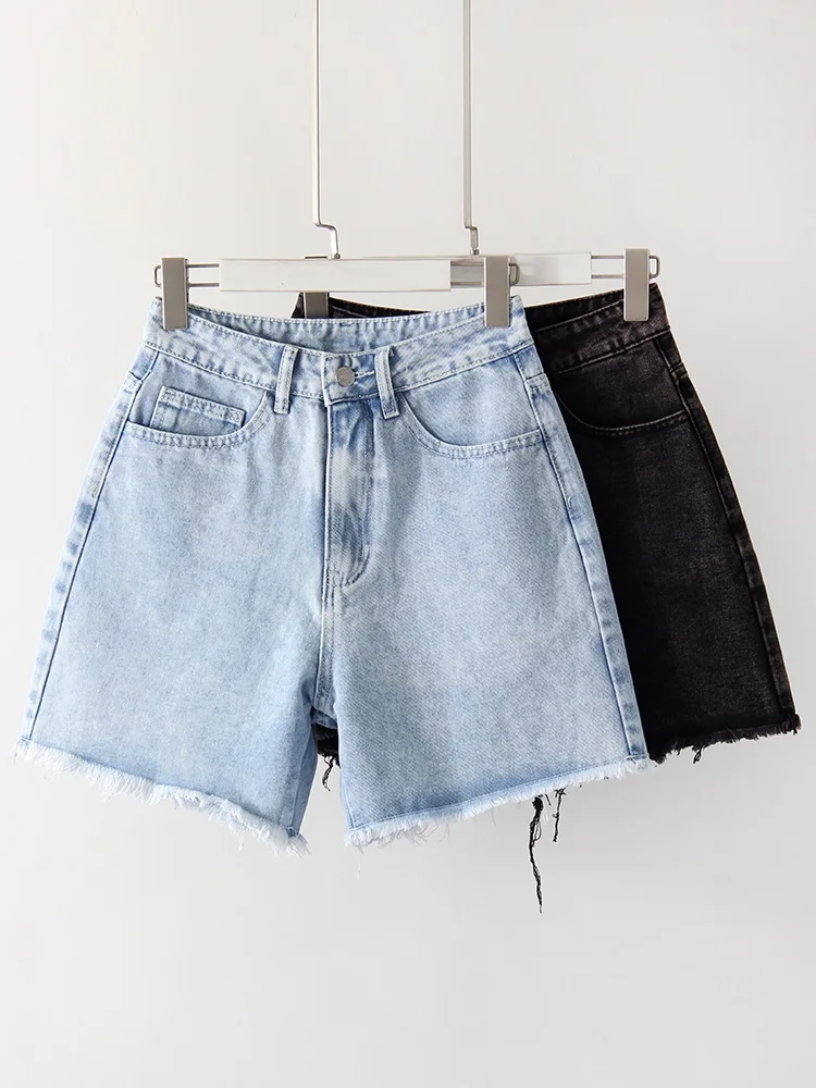 Women's Denim Shorts Summer High Waist Casual - Uniqwear