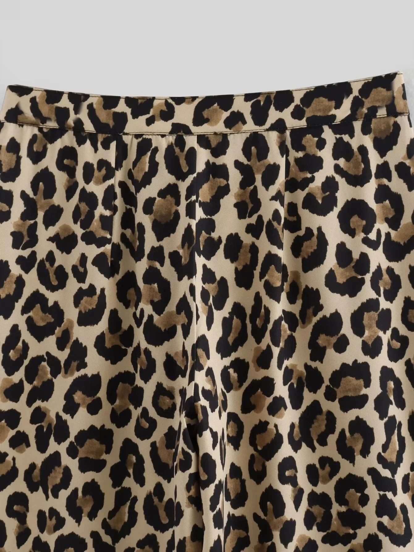 Vintage Leopard Pants Women High Waist Animal Print - Uniqwear