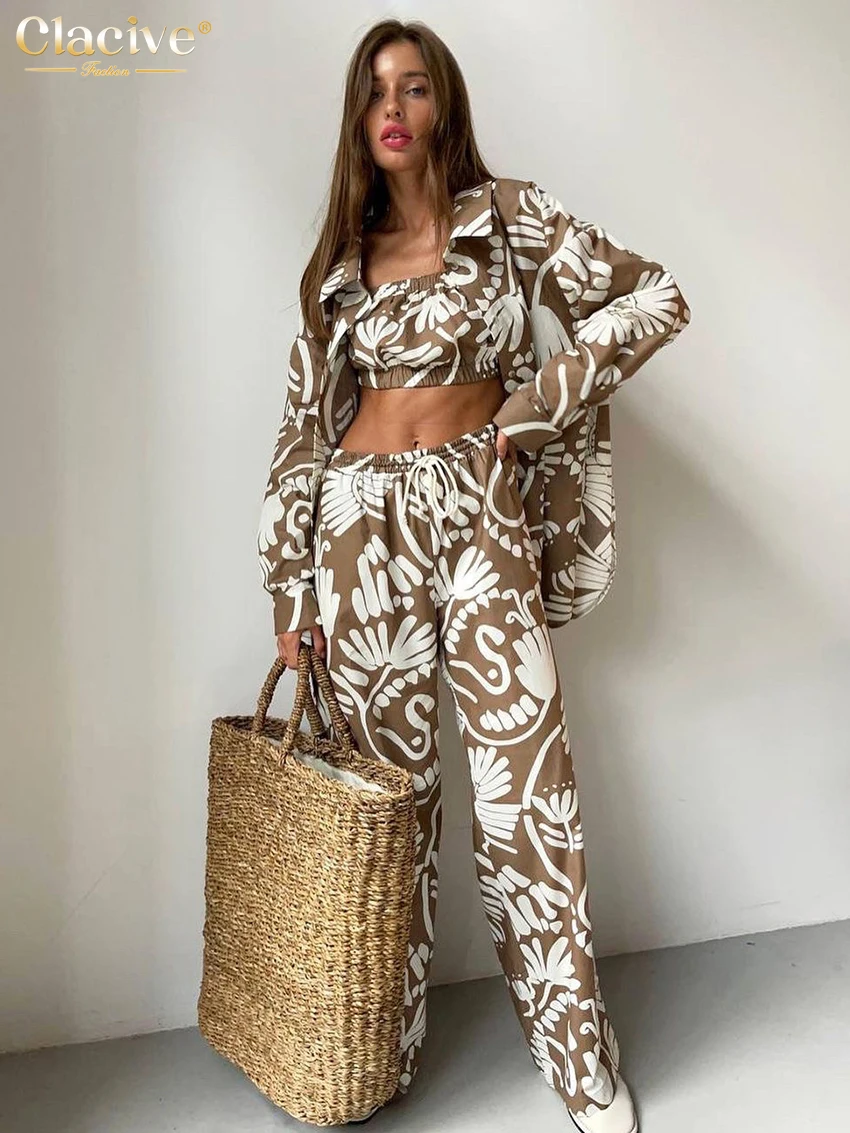 Fashion Loose Print 3 Piece Set Women - Uniqwear