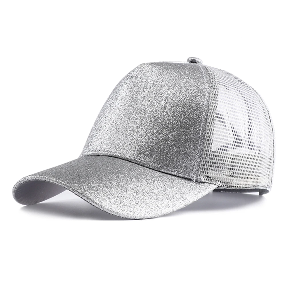 Summer Glitter High Ponytail Baseball Cap for Women - Uniqwear