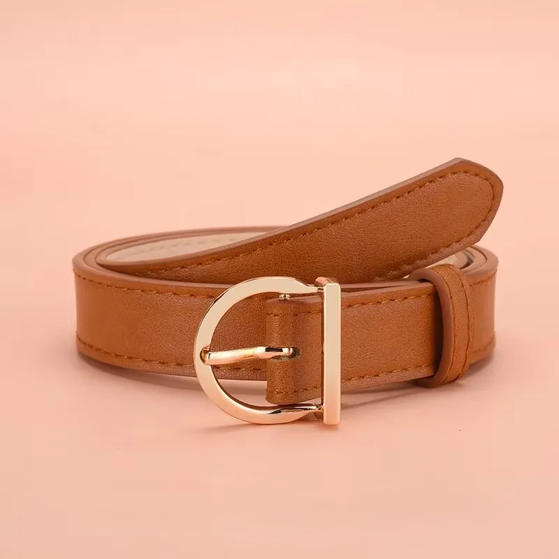 Women's Belt Fashion Pin Buckle Thin Soft Belt Women - Uniqwear