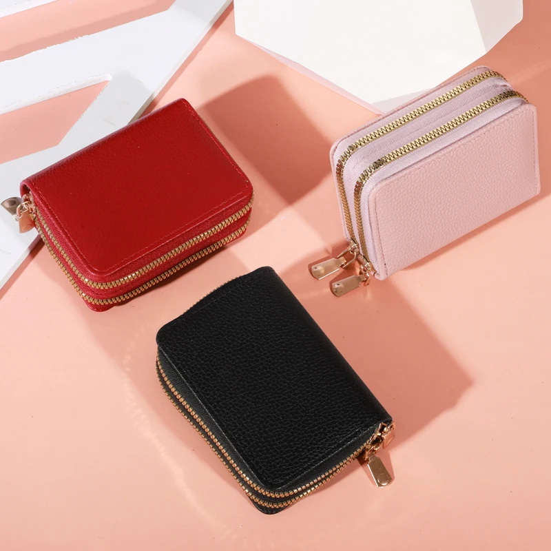 Women Zipper Short Coin Purse - Uniqwear