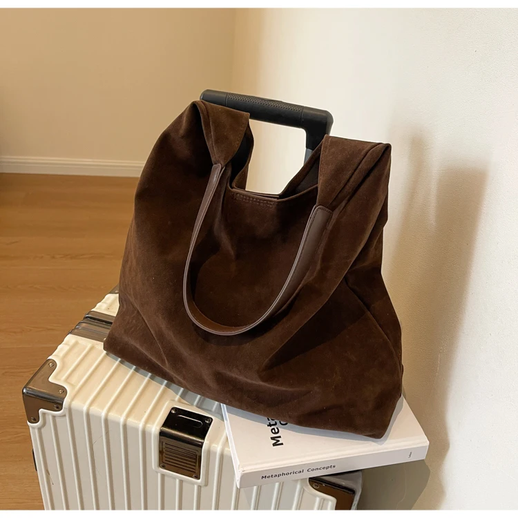 Frosted Vintage Women's Bag Large Capacity Shoulder Bag - Uniqwear