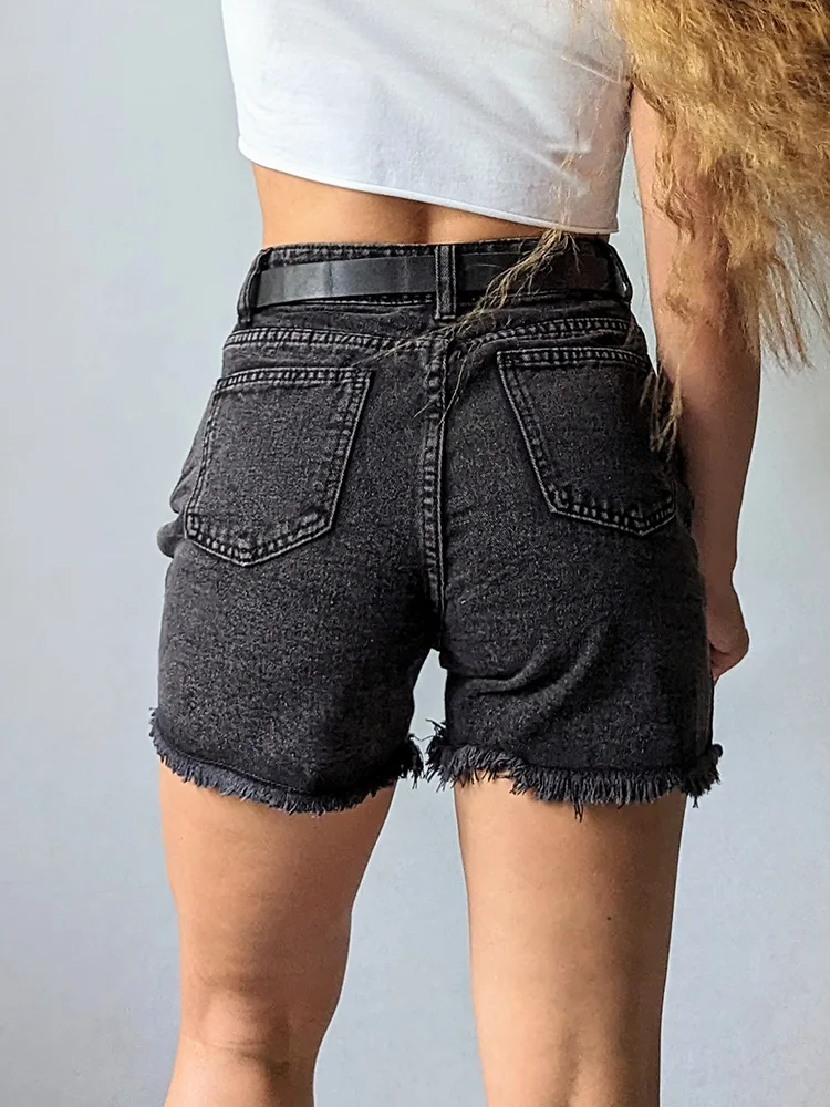 Women's Denim Shorts Summer High Waist Casual - Uniqwear