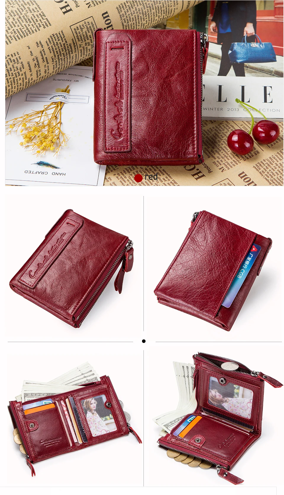 Genuine Leather Wallets for Women - Uniqwear