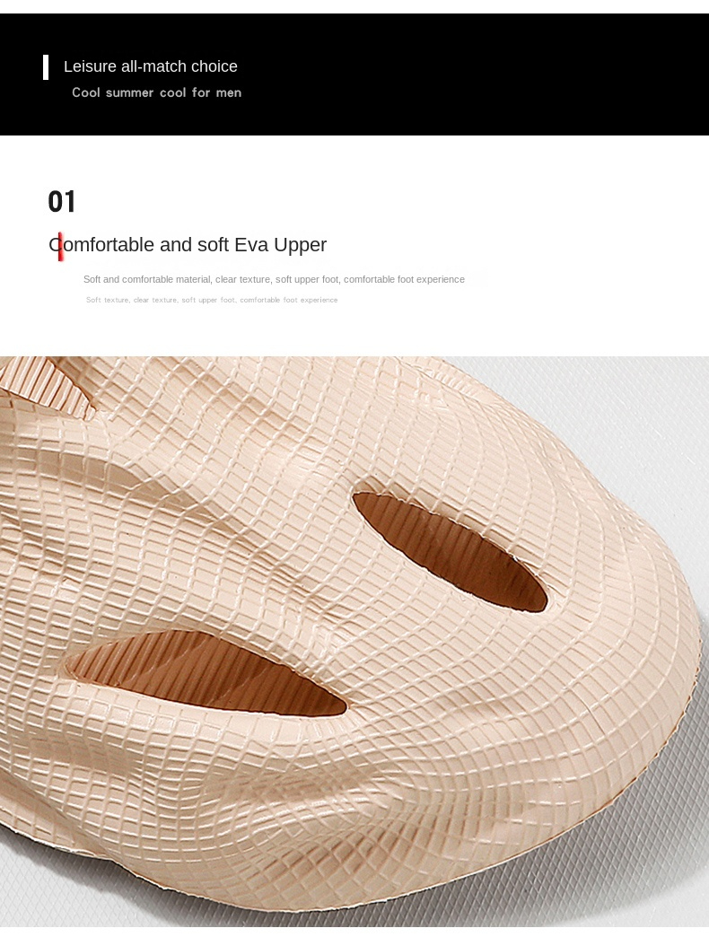 Summer Men Slippers Comfortable Platform Outdoor Sandals - Uniqwear