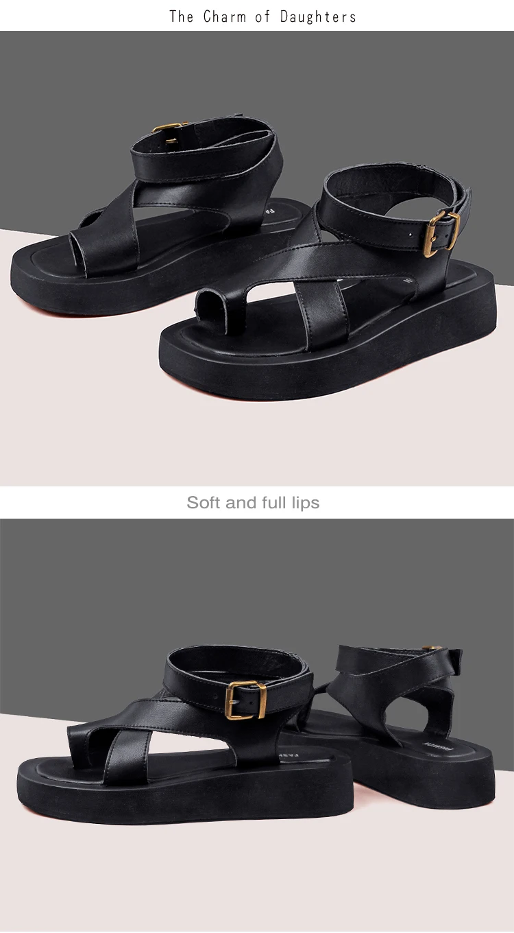 Sandals Women Genuine Leather - Uniqwear