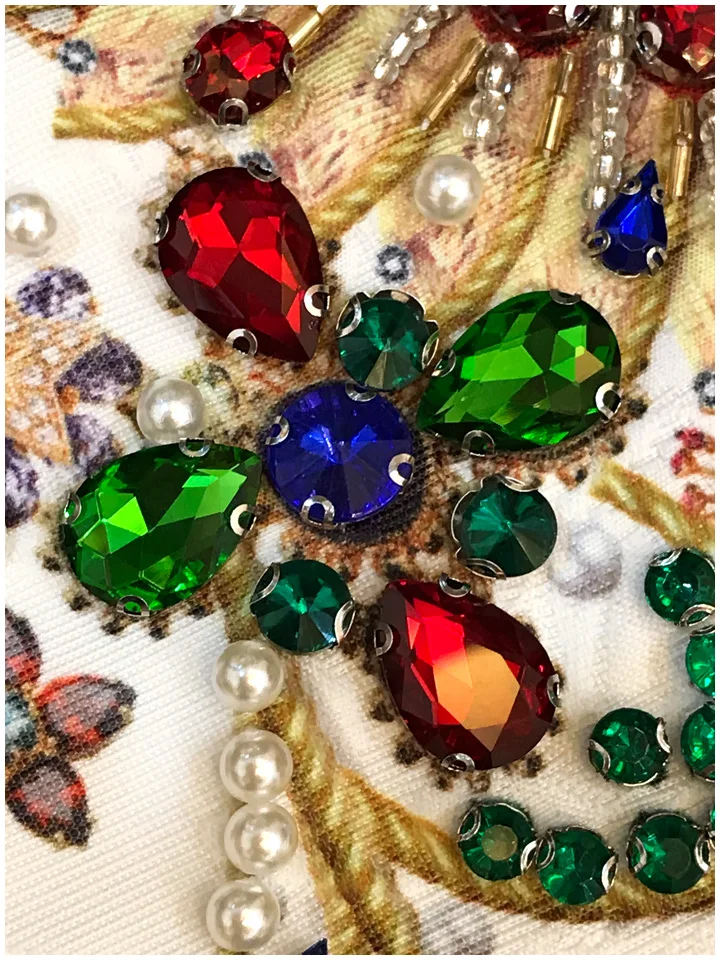 Luxury Heavy Beads Diamond Retro Court Dresses for Women - Uniqwear