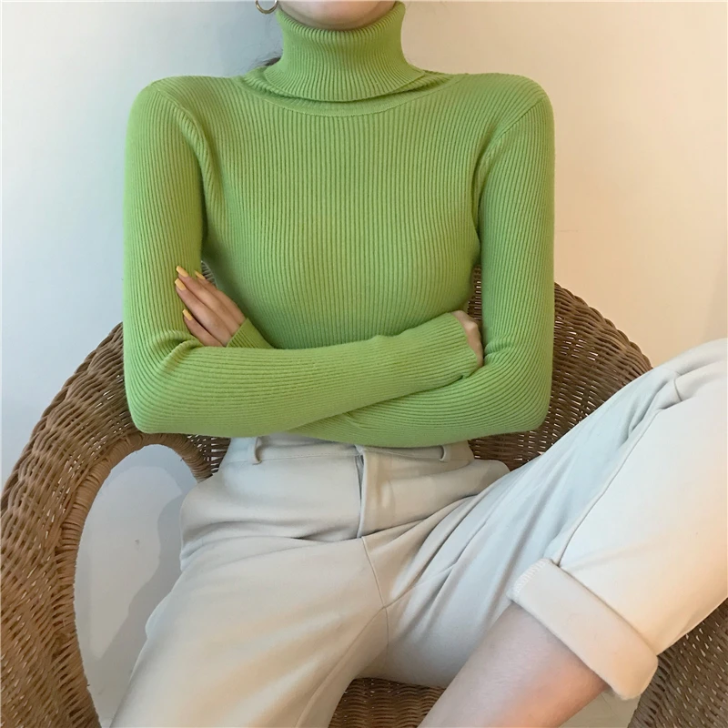 Women Knitted Ribbed Sweater - Uniqwear