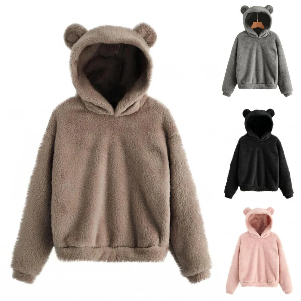 Women's Hoodies Winter Long Sleeve Rabbit Ear - Uniqwear