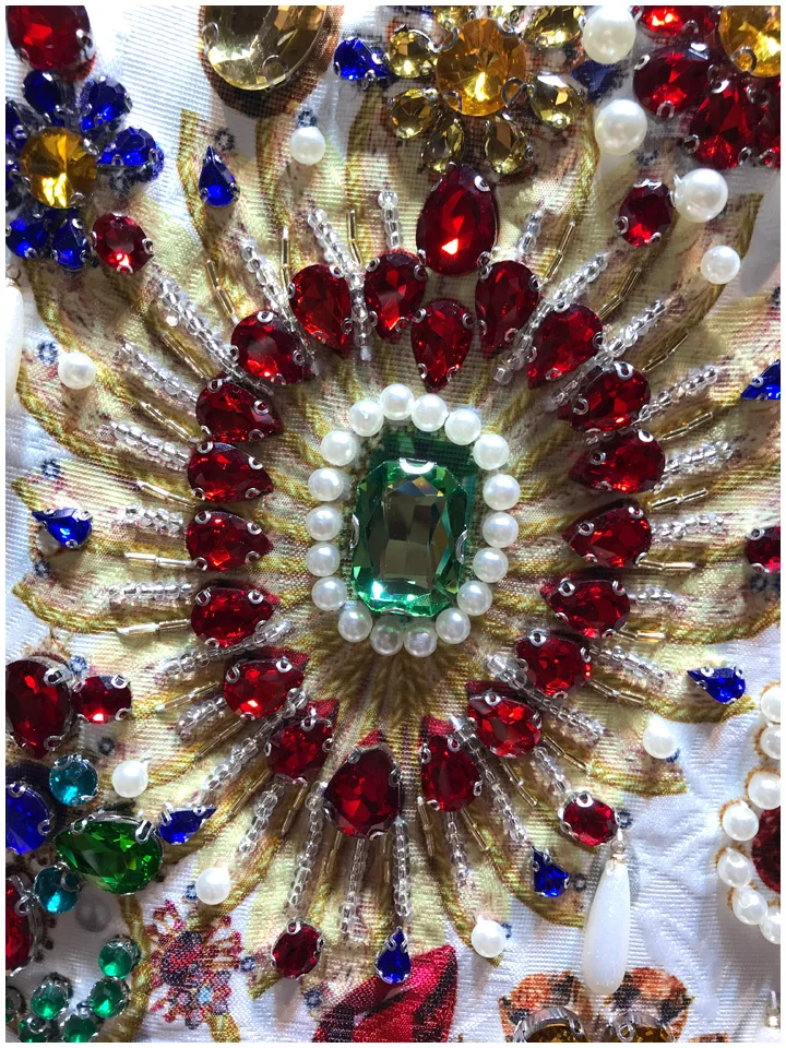 Luxury Heavy Beads Diamond Retro Court Dresses for Women - Uniqwear