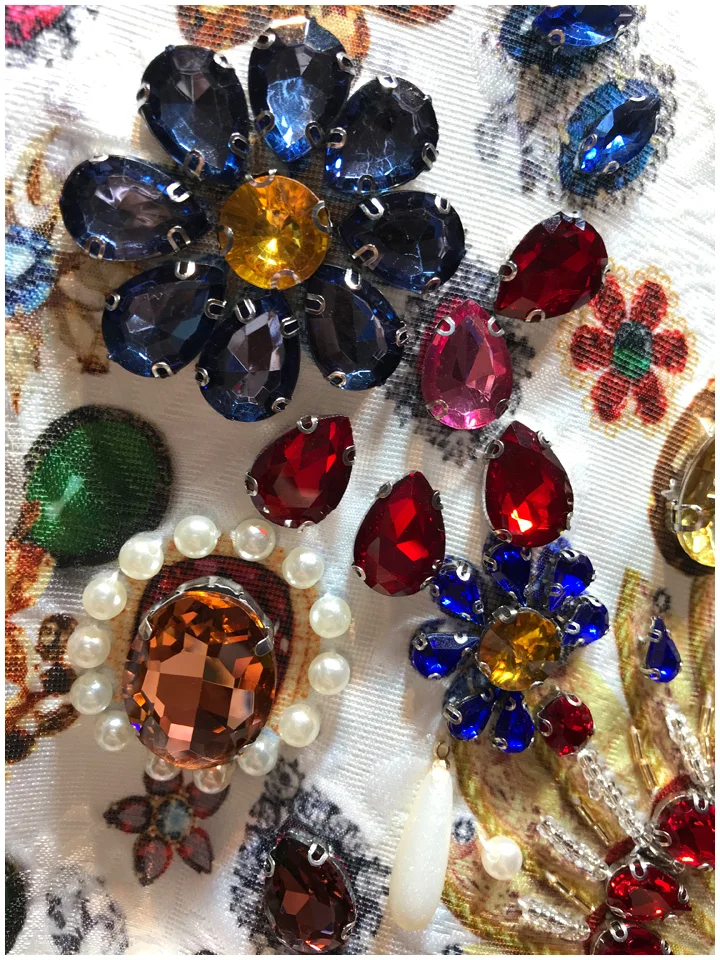 Luxury Heavy Beads Diamond Retro Court Dresses for Women - Uniqwear
