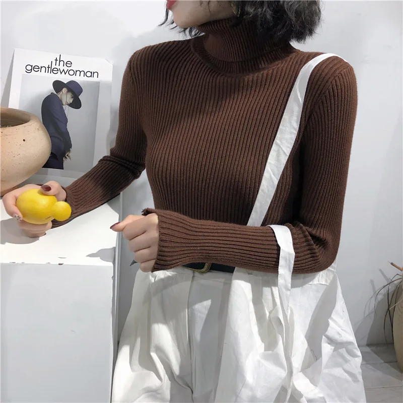 Women Knitted Ribbed Sweater - Uniqwear