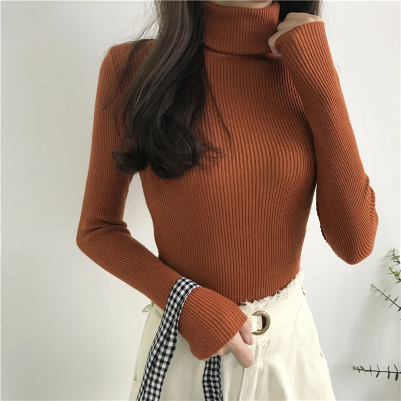 Women Knitted Ribbed Sweater - Uniqwear
