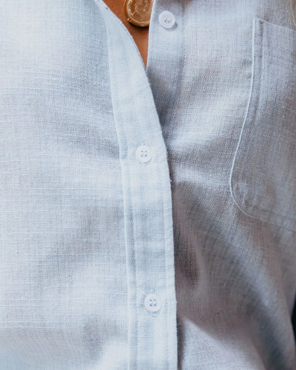 Women Casual Lapel Cotton Linen Loose Shirt - Uniqwear