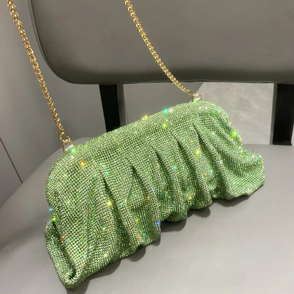 Shiny Rhinestones Handmade Evening Clutch Bags - Uniqwear