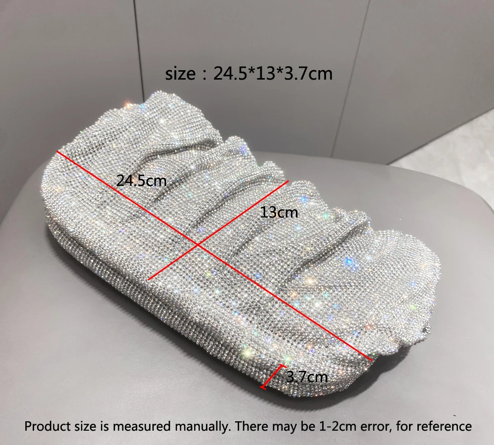 Shiny Rhinestones Handmade Evening Clutch Bags - Uniqwear