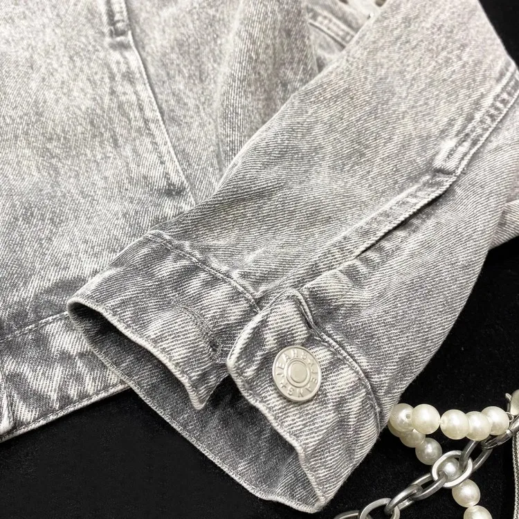 High Street New Women Denim Jacket Skirt Two Piece Set - Uniqwear