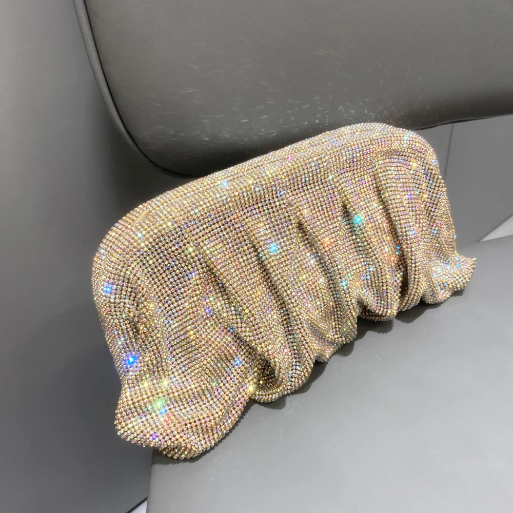 Shiny Rhinestones Handmade Evening Clutch Bags - Uniqwear