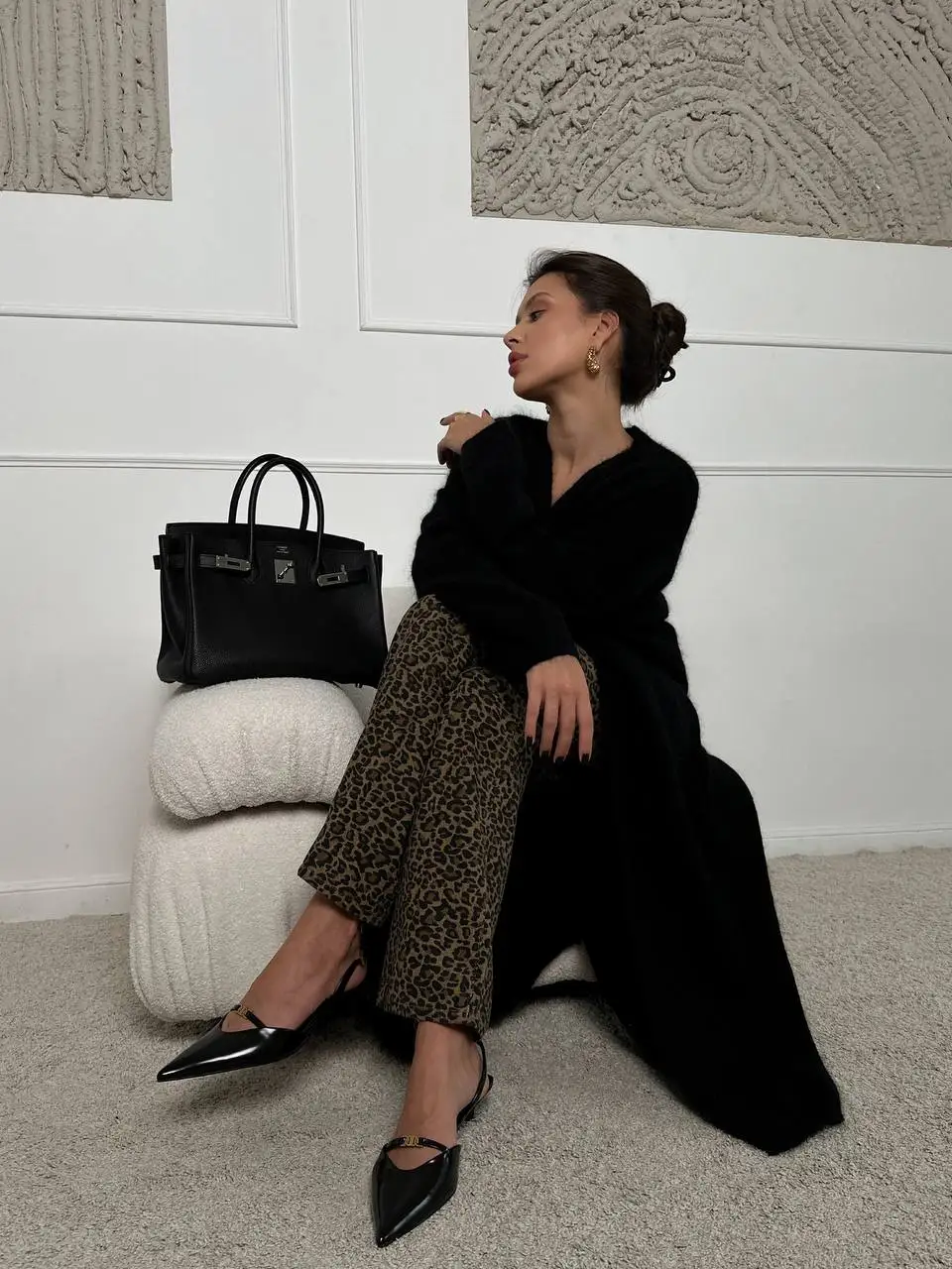 Soft Knitted Set Casual Long Cardigan with Vest Midi Dress - Uniqwear