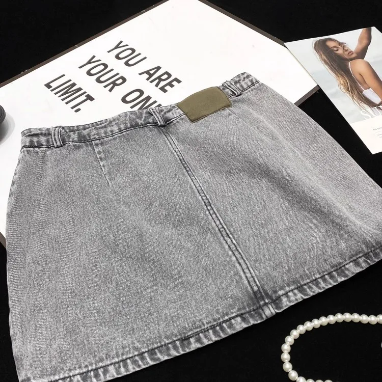 High Street New Women Denim Jacket Skirt Two Piece Set - Uniqwear