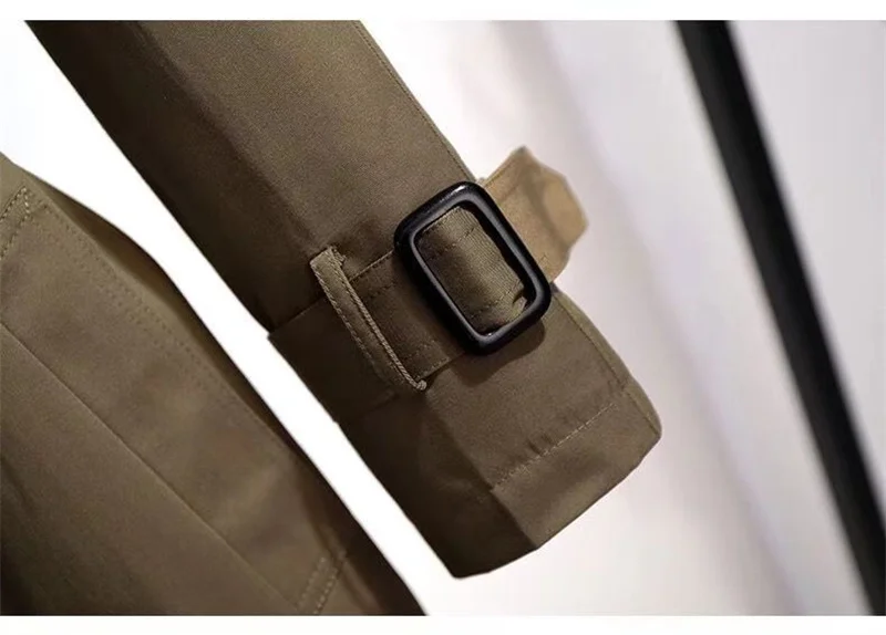 Women Jackets Double Breasted Streetwear Trench - Uniqwear