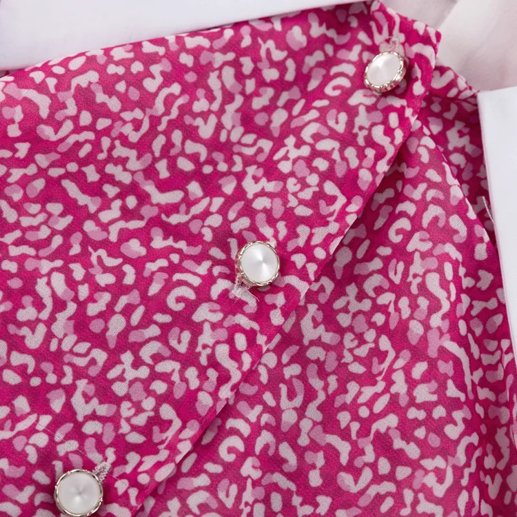 V-Neck Printed Fashion Mini Dress For Women - Uniqwear