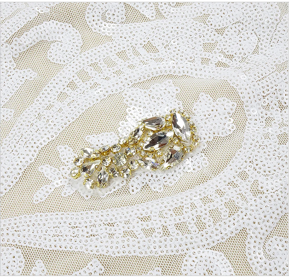 Luxury Diamond Beaded Feather Dress - Uniqwear
