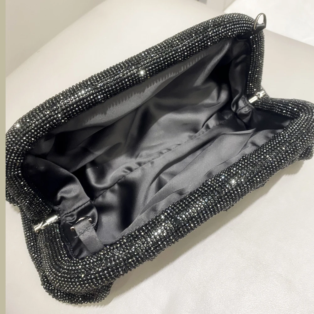 Shiny Rhinestones Handmade Evening Clutch Bags - Uniqwear