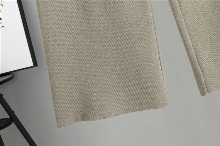 3 Piece Women Cardigan Tracksuits Knitted Pant Set - Uniqwear