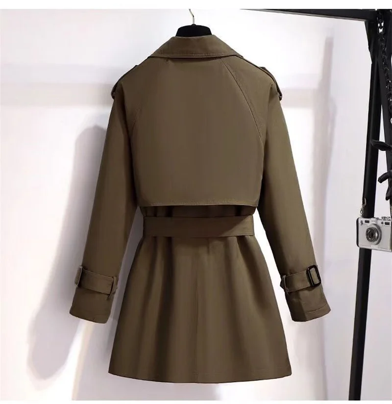 Women Jackets Double Breasted Streetwear Trench - Uniqwear