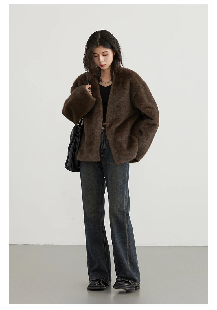 Women's Jacket Loose Casual Solid Overcoat - Uniqwear