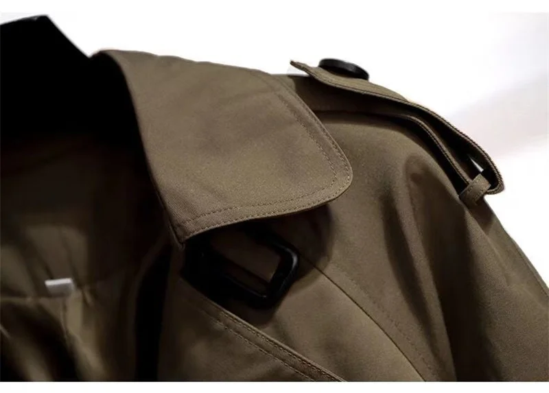 Women Jackets Double Breasted Streetwear Trench - Uniqwear