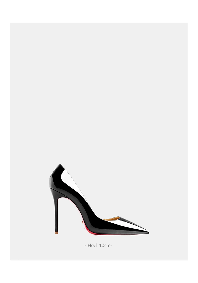 Genuine Leather Woman High Heels Elegant Stiletto - Uniqwear