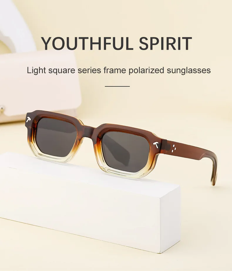 Polarized Small Square Sunglasses Men Women - Uniqwear
