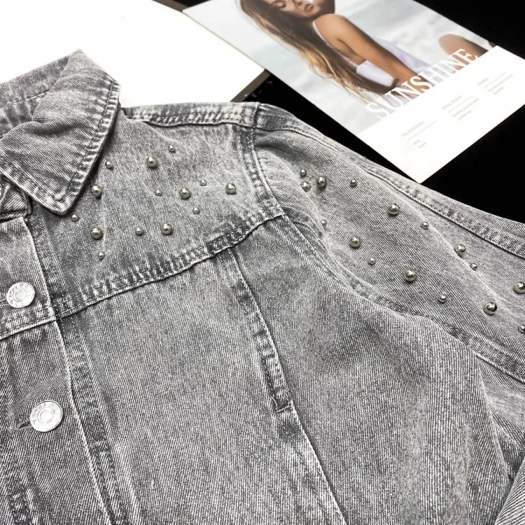 High Street New Women Denim Jacket Skirt Two Piece Set - Uniqwear