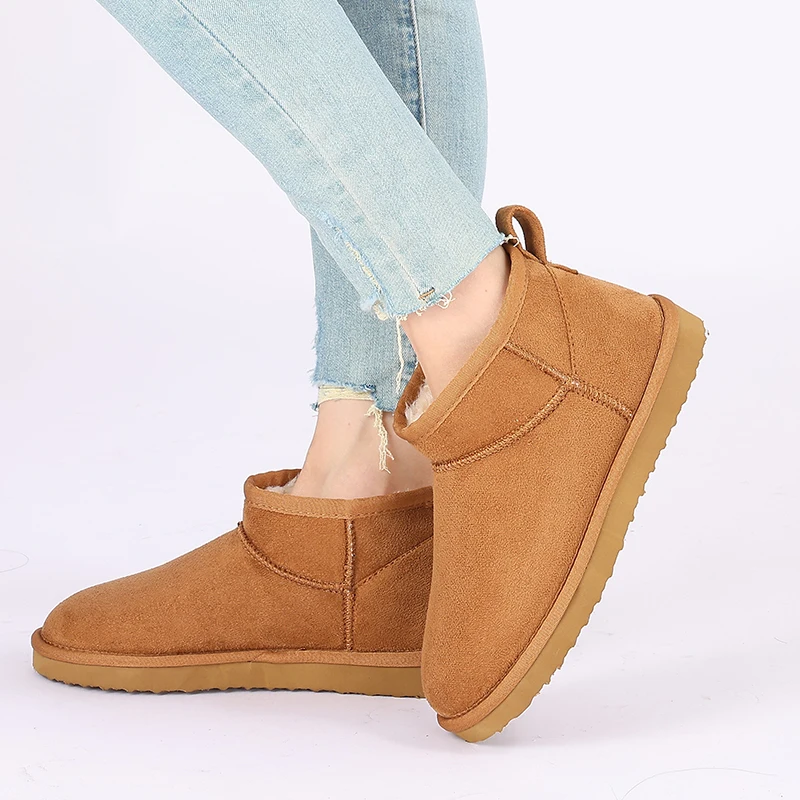 Women Cotton Boots Mini Fur Boots - Uniqwear