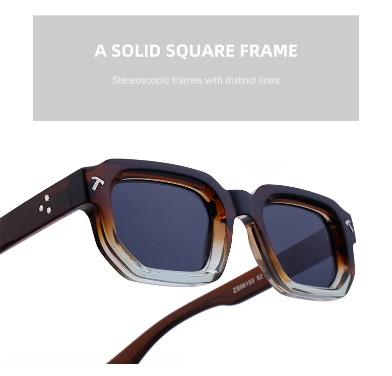 Polarized Small Square Sunglasses Men Women - Uniqwear