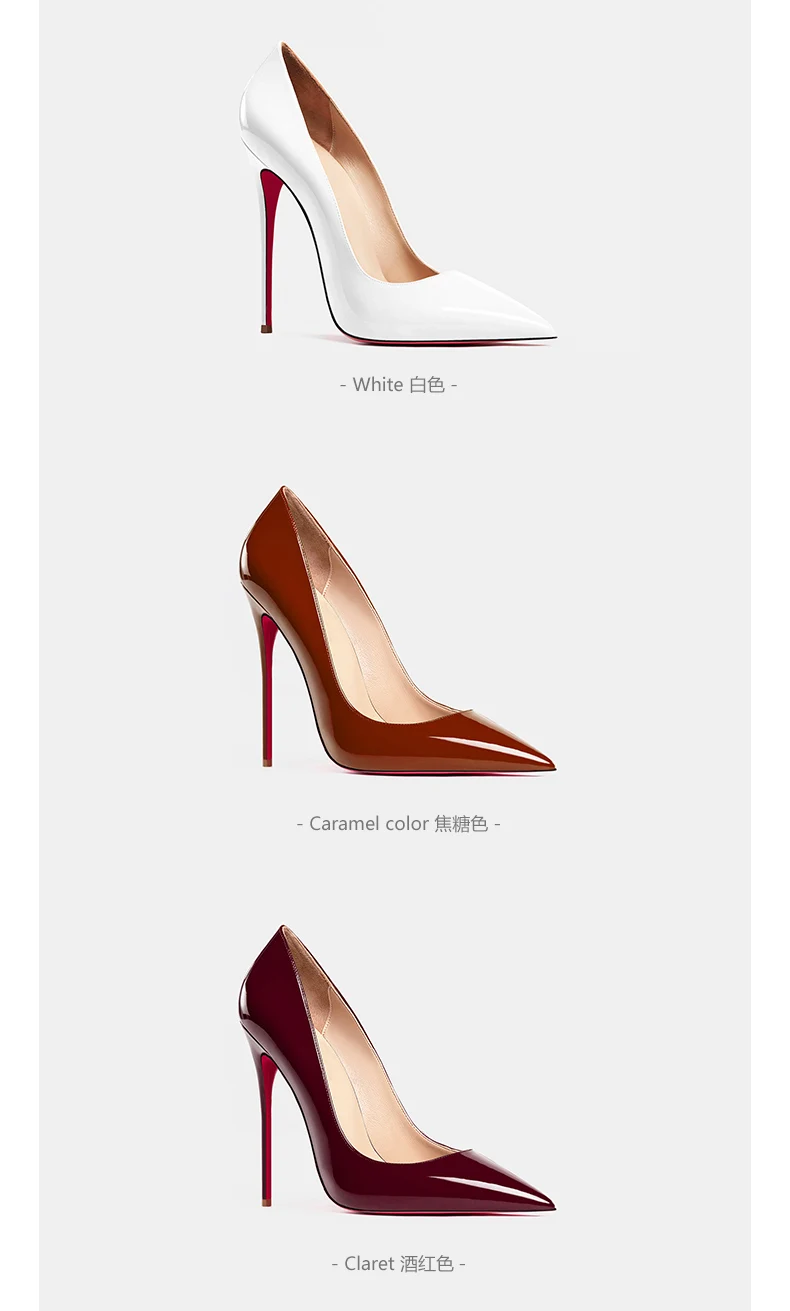 Genuine Leather Woman High Heels Elegant Stiletto - Uniqwear