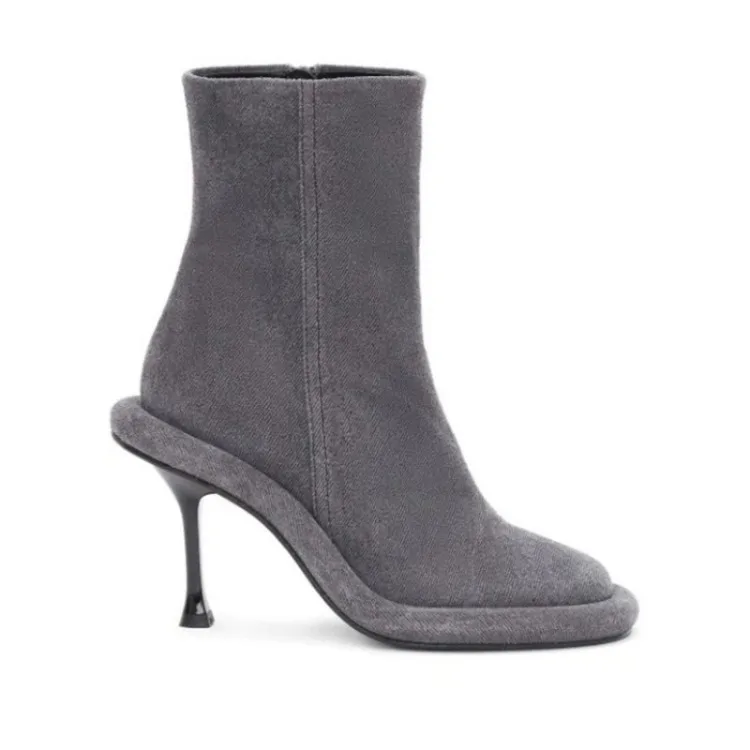 New Blue Denim Short Boots - Uniqwear