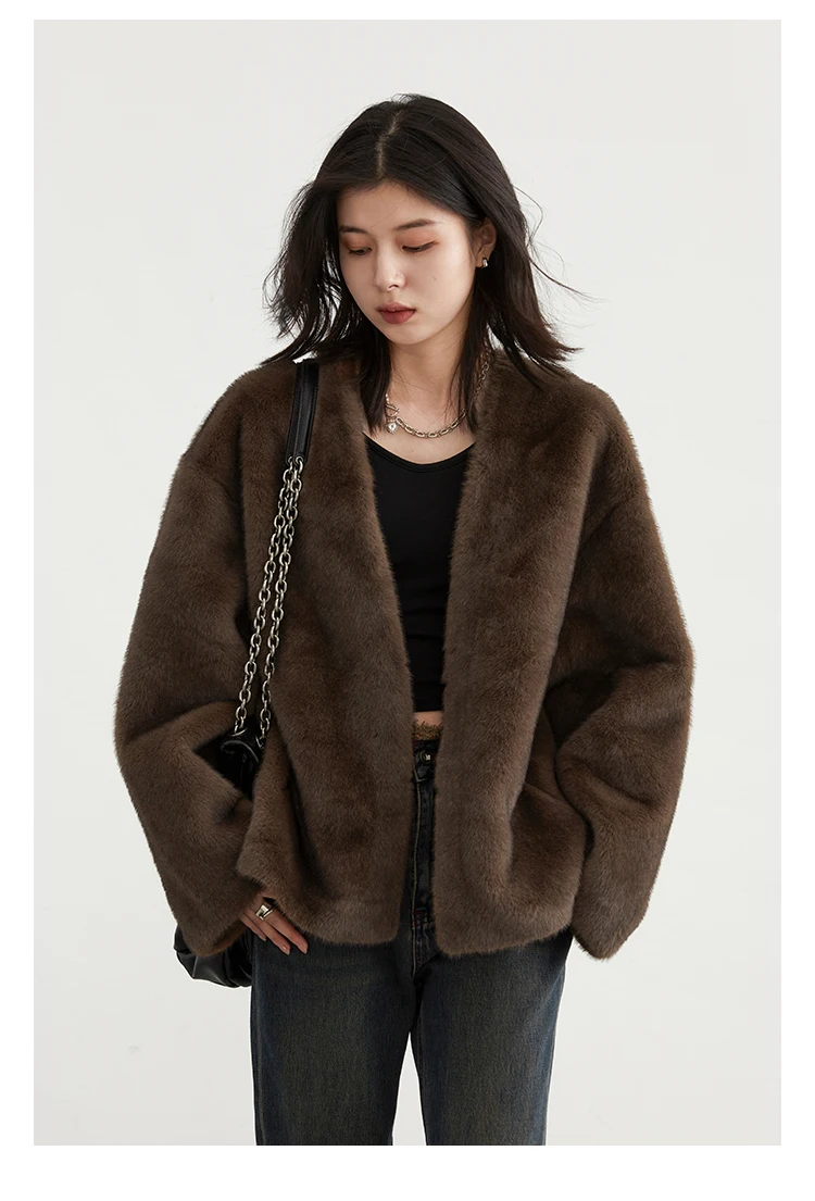 Women's Jacket Loose Casual Solid Overcoat - Uniqwear