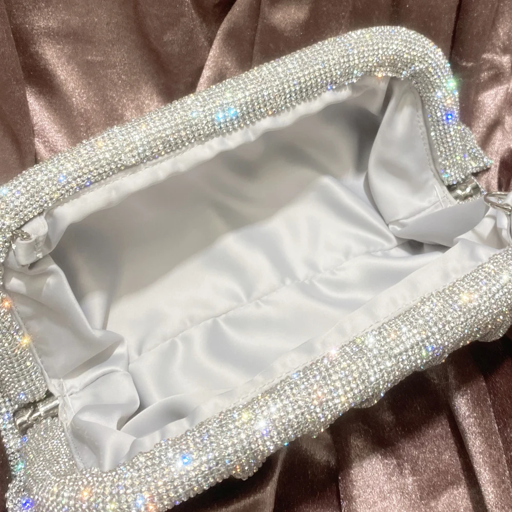 Shiny Rhinestones Handmade Evening Clutch Bags - Uniqwear