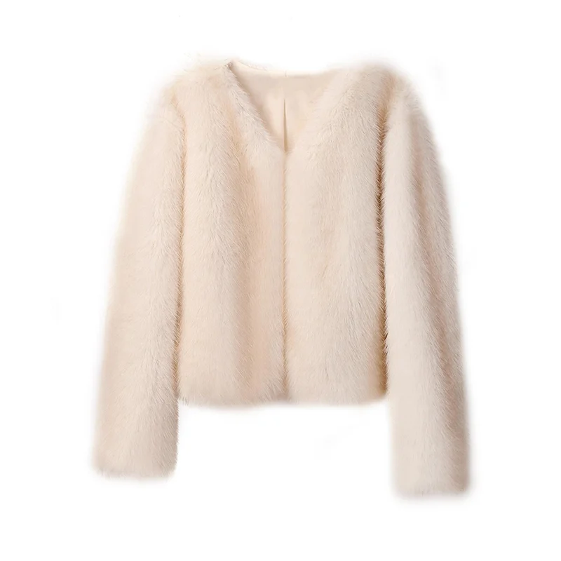 Iconic Street Fashion Week Cropped Faux Fur Coat - Uniqwear
