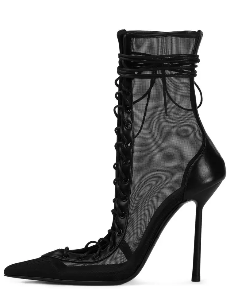 Spring/Summer New Lace Short Mesh Cool Boots - Uniqwear