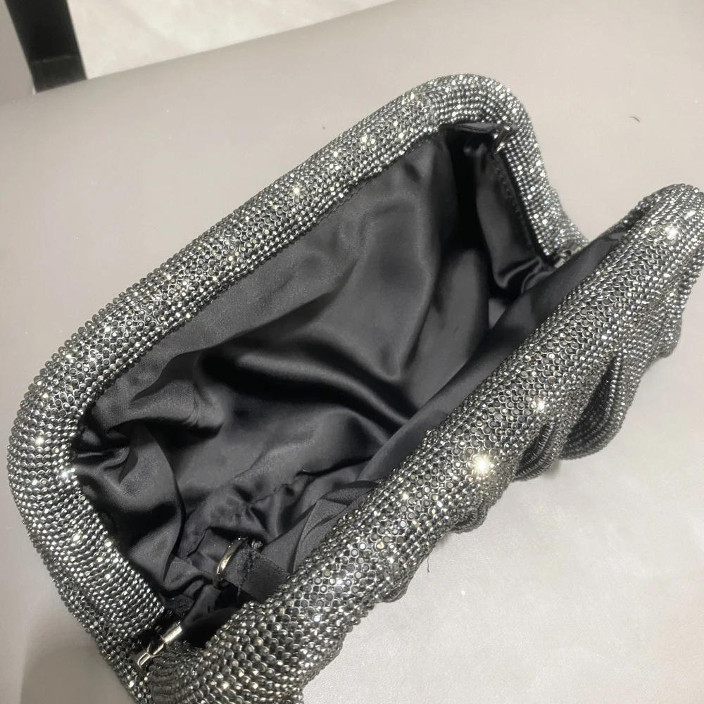 Shiny Rhinestones Handmade Evening Clutch Bags - Uniqwear