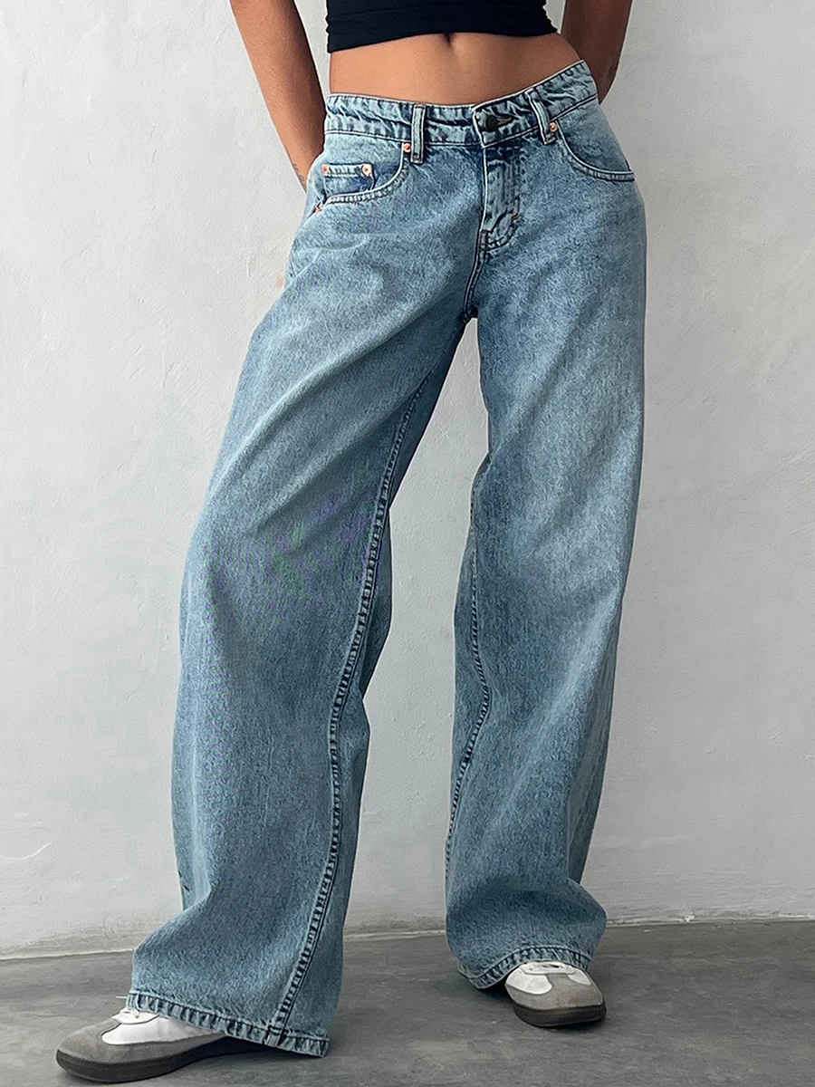 Baggy Jeans for Women Trendy Low Rise - Uniqwear