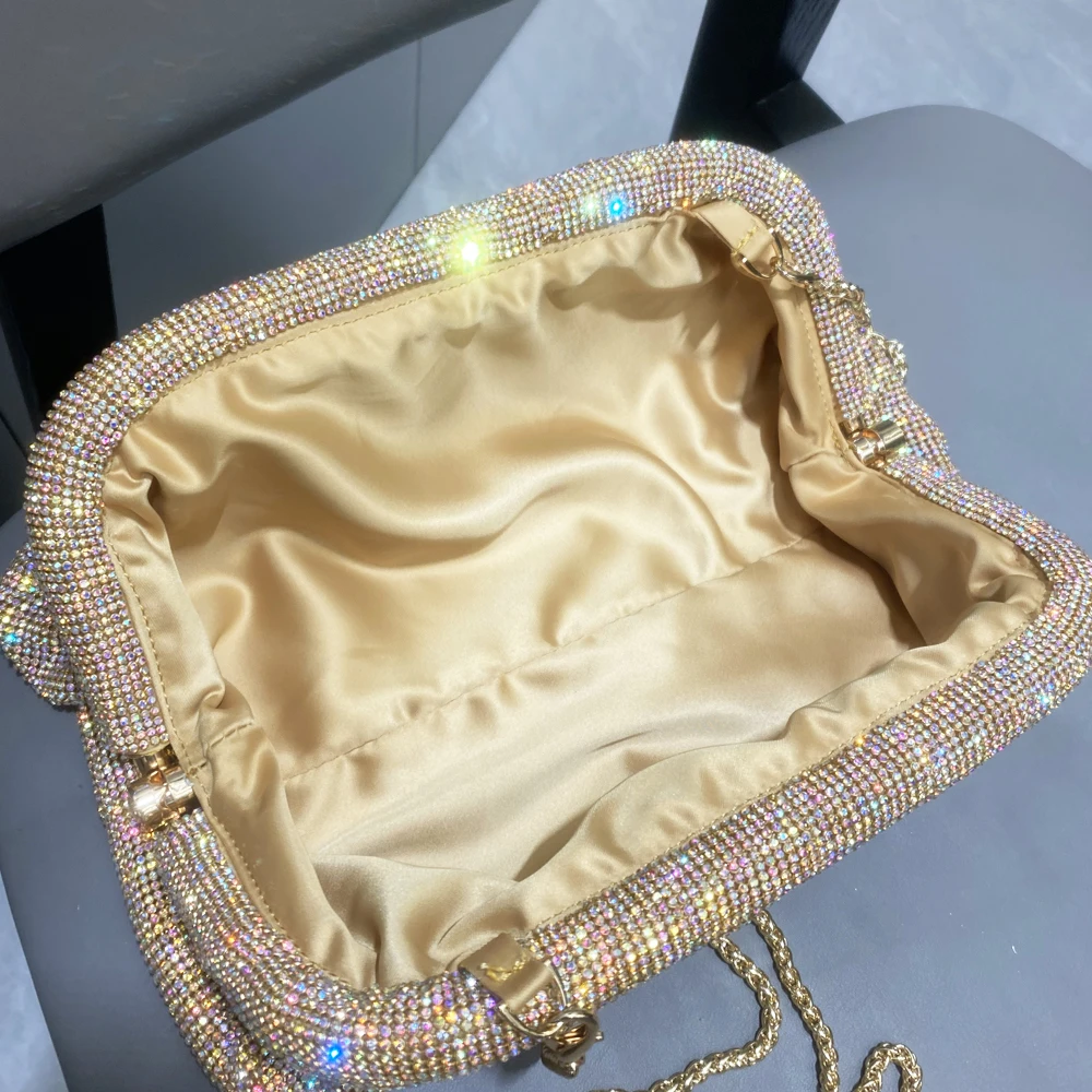 Shiny Rhinestones Handmade Evening Clutch Bags - Uniqwear